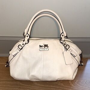 Coach Cream Leather Satchel